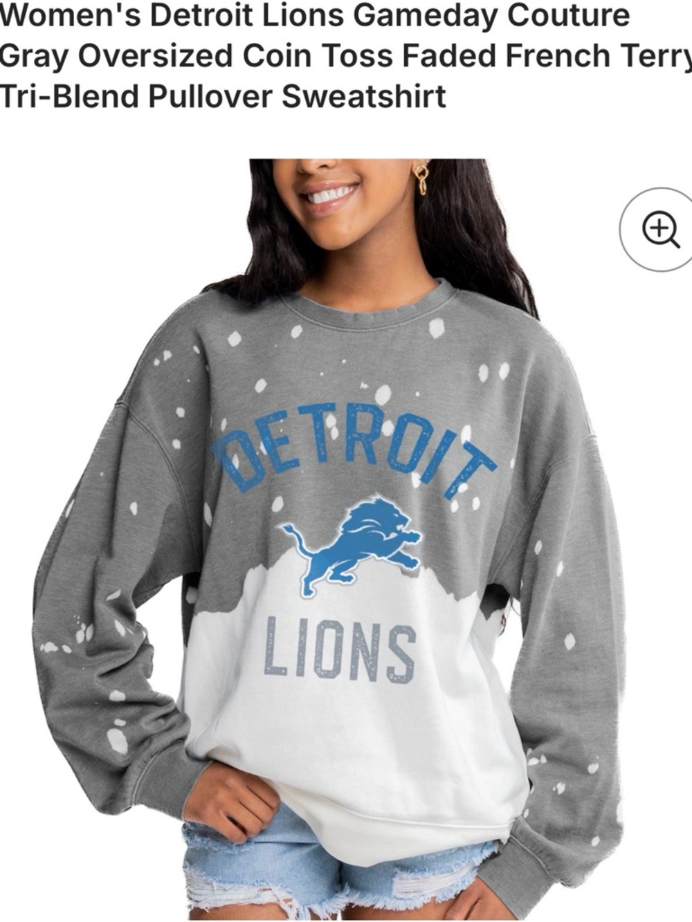 Brand new Detroit lions crewneck.